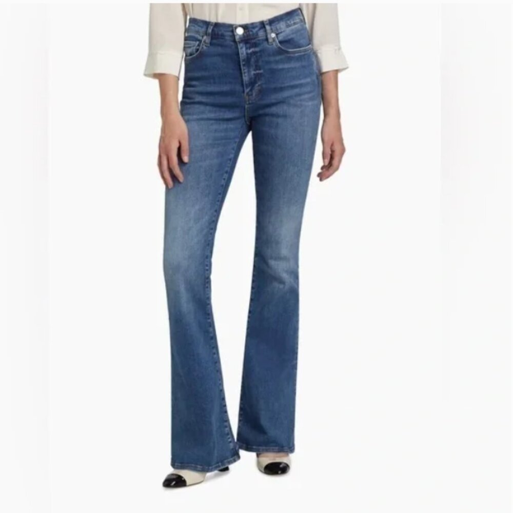 Frame Denim Le High Flare Medium Wash Jeans